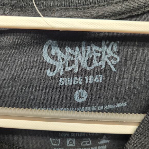 NWT Spencer's Black Novelty "My parents said I could..." Funny T-Shirt Men's L - Picture 2 of 7